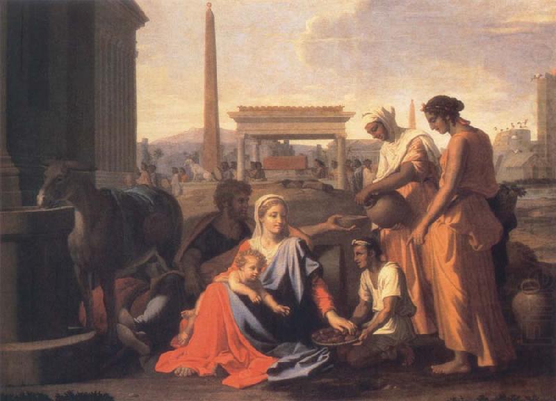 Nicolas Poussin The Holy Family in Egypt china oil painting image